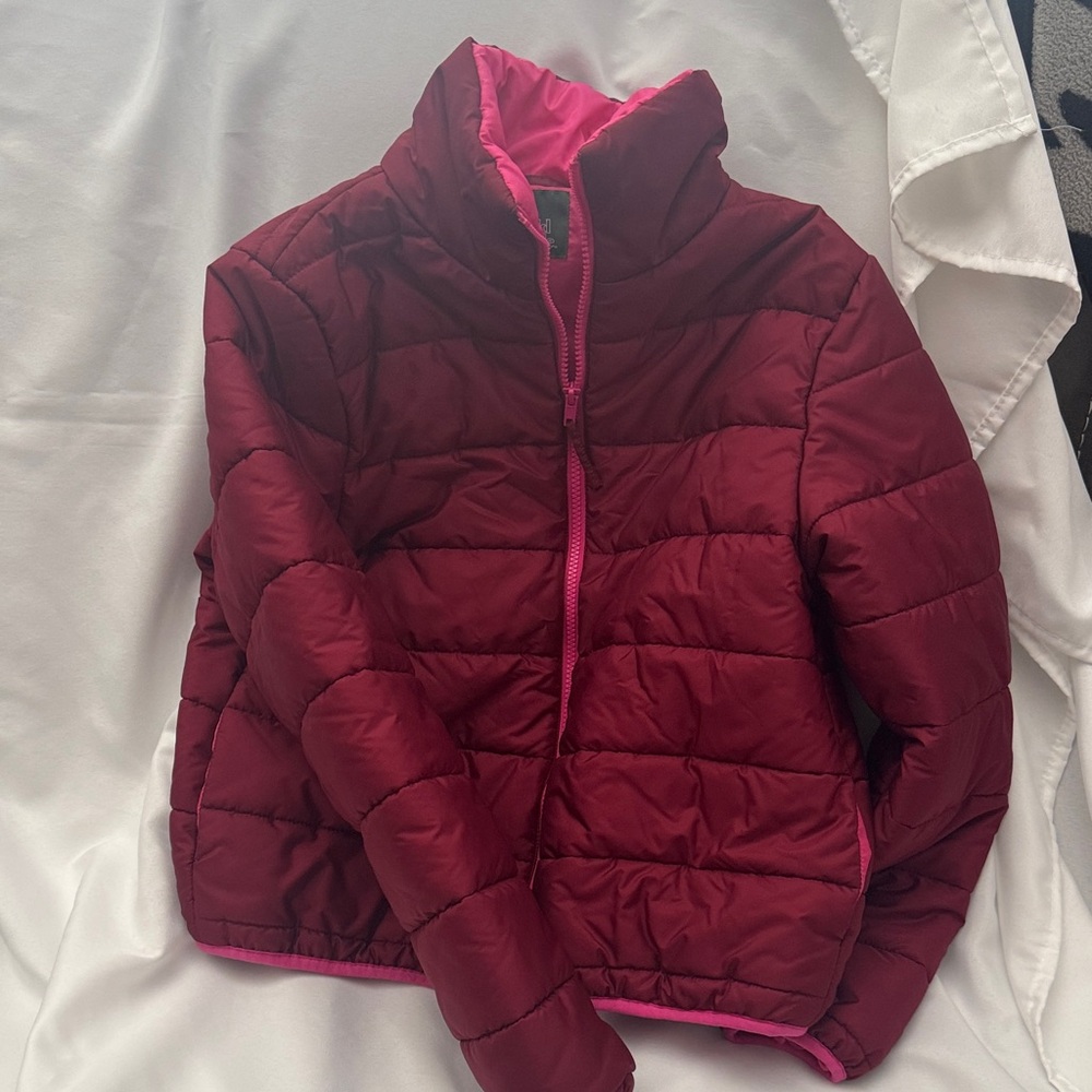 Wild Fable Maroon Puffer Jacket for Kids